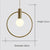 Gold Glass Dome Ceiling Light
