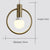 Gold Glass Dome Ceiling Light