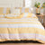 Yellow Striped Bedding Set