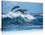 Jumping Dolphins Canvas