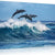 Jumping Dolphins Canvas