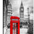 London Red Telephone Box Canvas