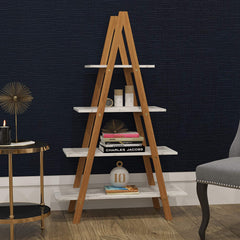 4 Tier Marcey Bamboo Ladder Shelving Unit