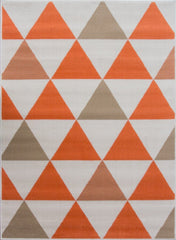 Orange Contemporary Montpellier Rug