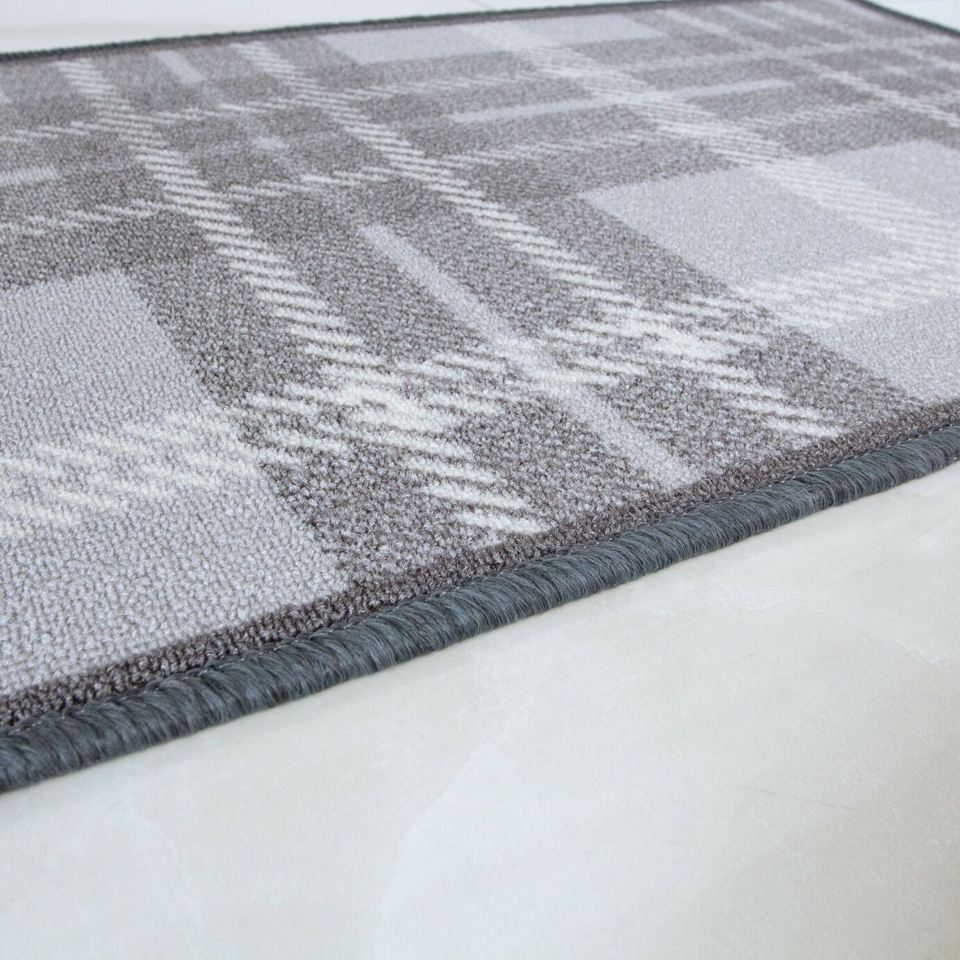 Grey Tartan Rug