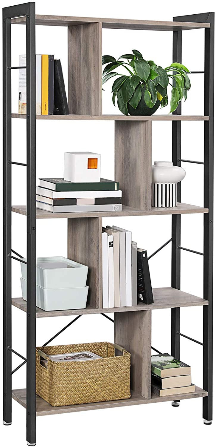 Industrial Greige Bookcase