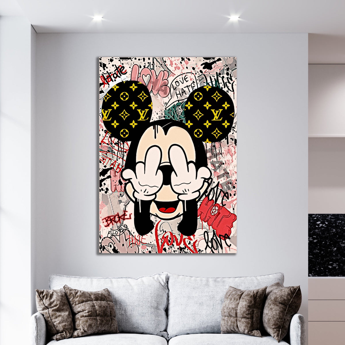 Taking the Mickey Canvas