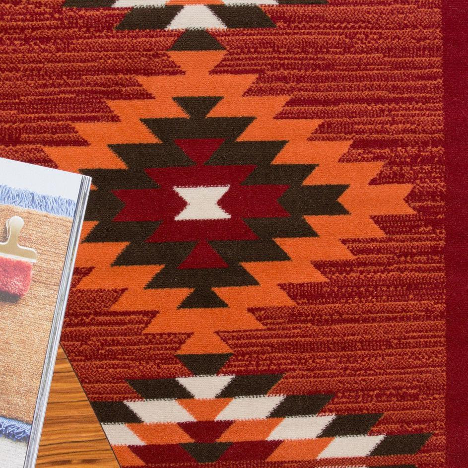 Red Aztec Rug