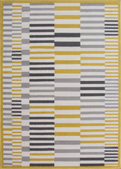 Contemporary Yellow & Black Brooklyn Rug