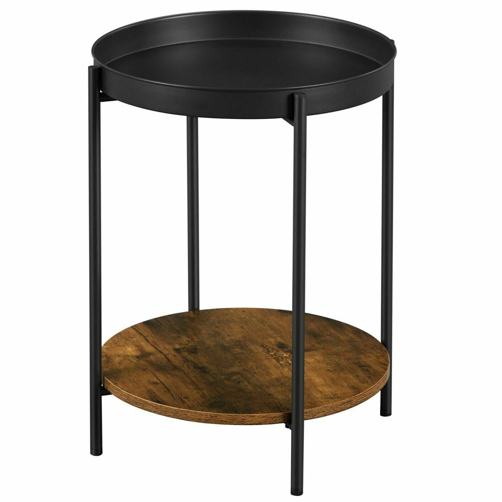 Two Tier Rustic Side Table