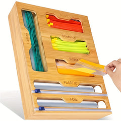 Wooden Bamboo Bag Organiser