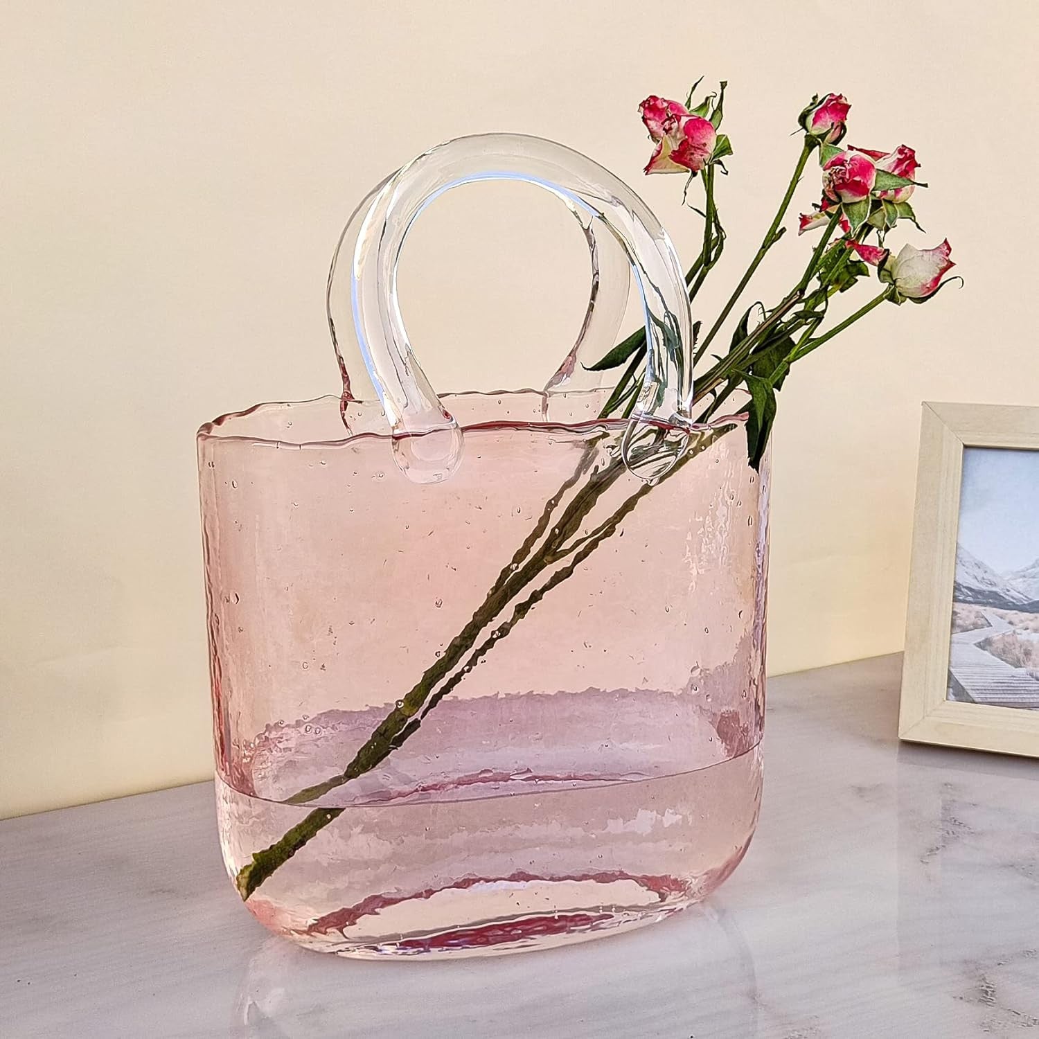 The Handbag Glass Vase