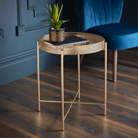 Gold Side Table