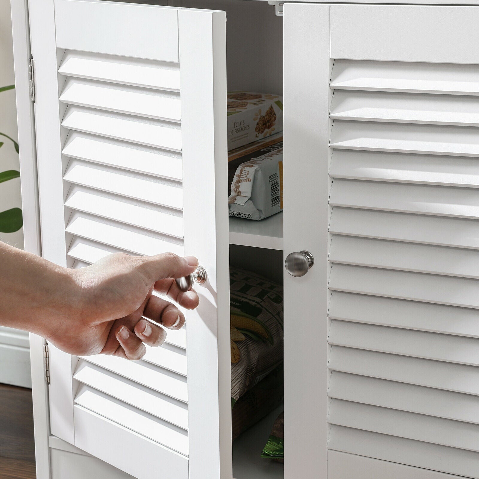 White Bathroom Storage Cabinet