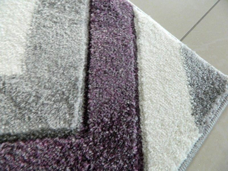 Mauve, Silver & Off White Rug