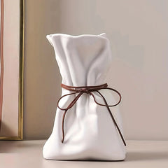 Ceramic Paper Bag Vase