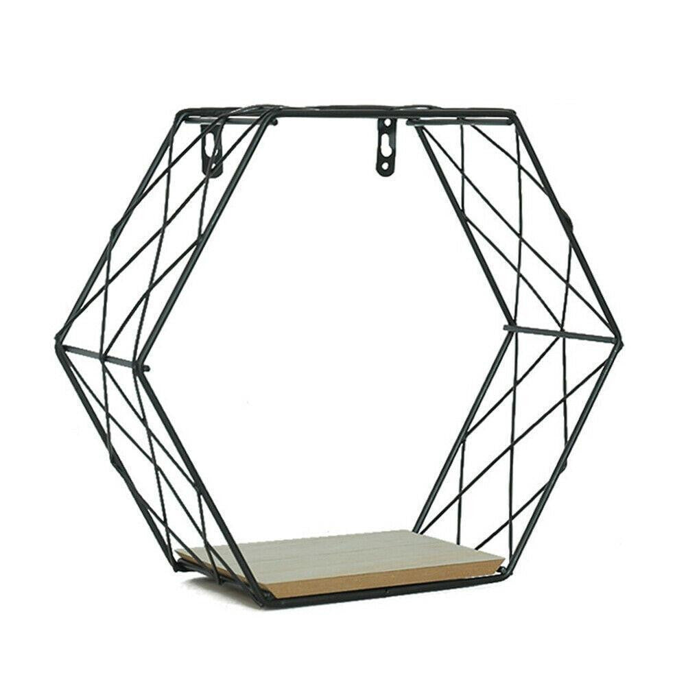 Set of 2 Hexagon Shelves