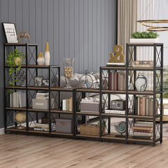 9 Cubed Industrial Stepped Bookcase