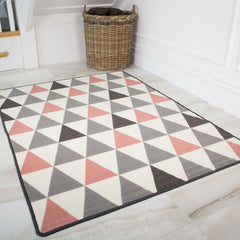 Blush Pink Diamonds Rug