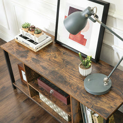 Rustic Brown Industrial TV Stand Cabinet