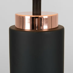 Matt Black & Copper Contemporary Table Lamp