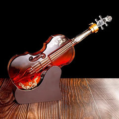 Glass Violin Decanter & Base