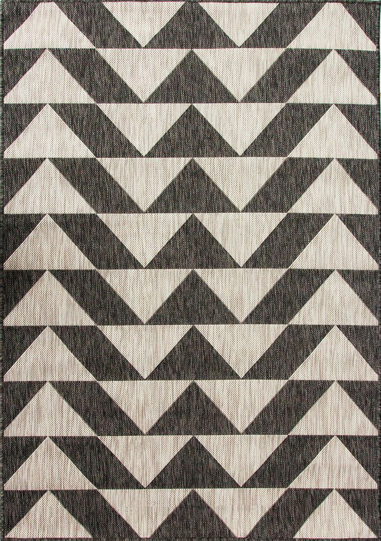 Grey & Black Aztec Rug