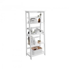 4 Tier White Storage Shelves