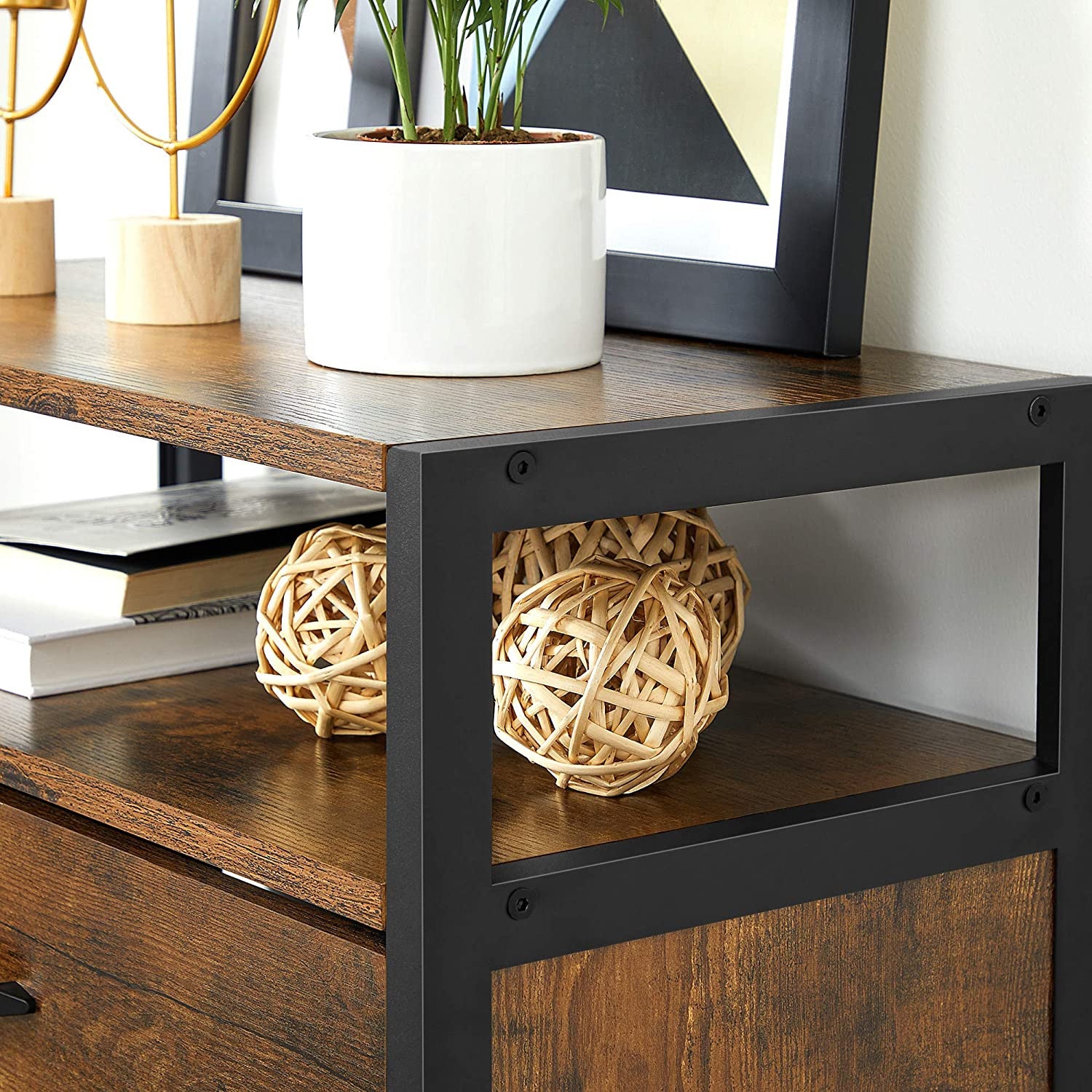 Rustic Shoe Storage Cabinet