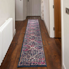 Navy Pink Muscat Rug