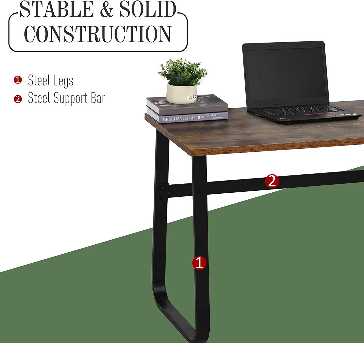 Industrial Writing Desk Workstation