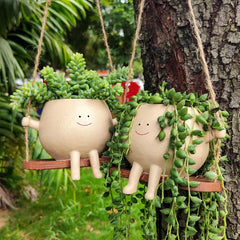 Happy Swinging Pot Planter