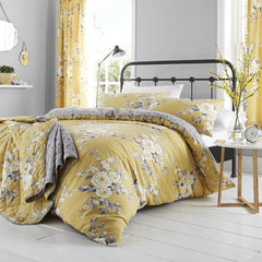 Ochre Spring Flowered Duvet