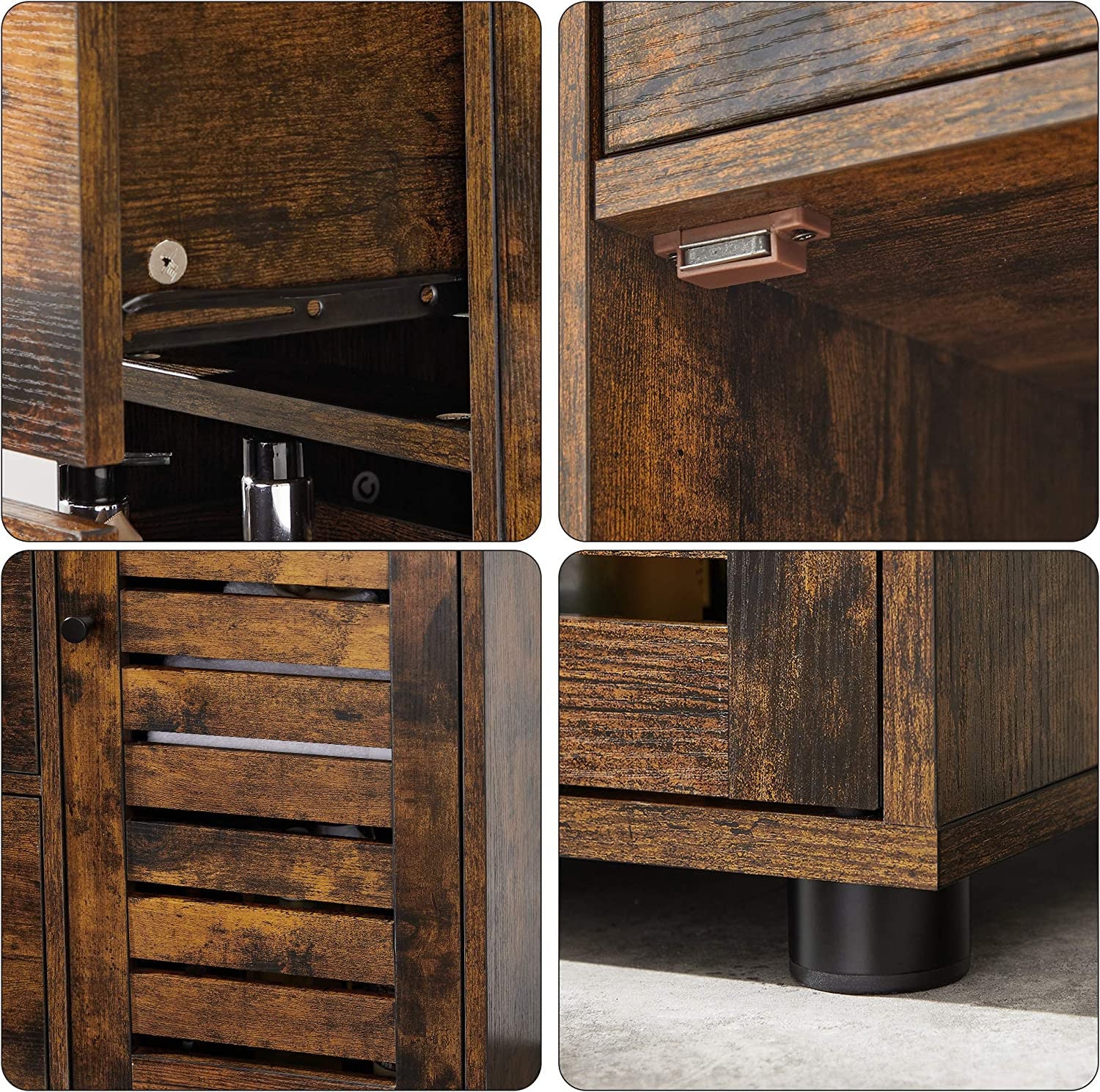 Rustic Bathroom Floor Cabinet