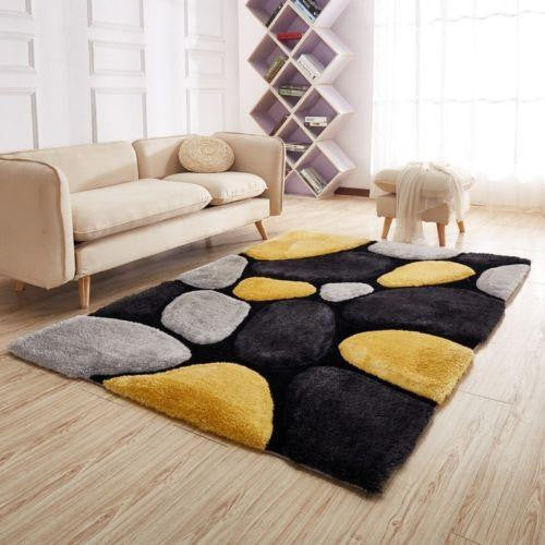 3D Multi-Coloured Pebbles Rug