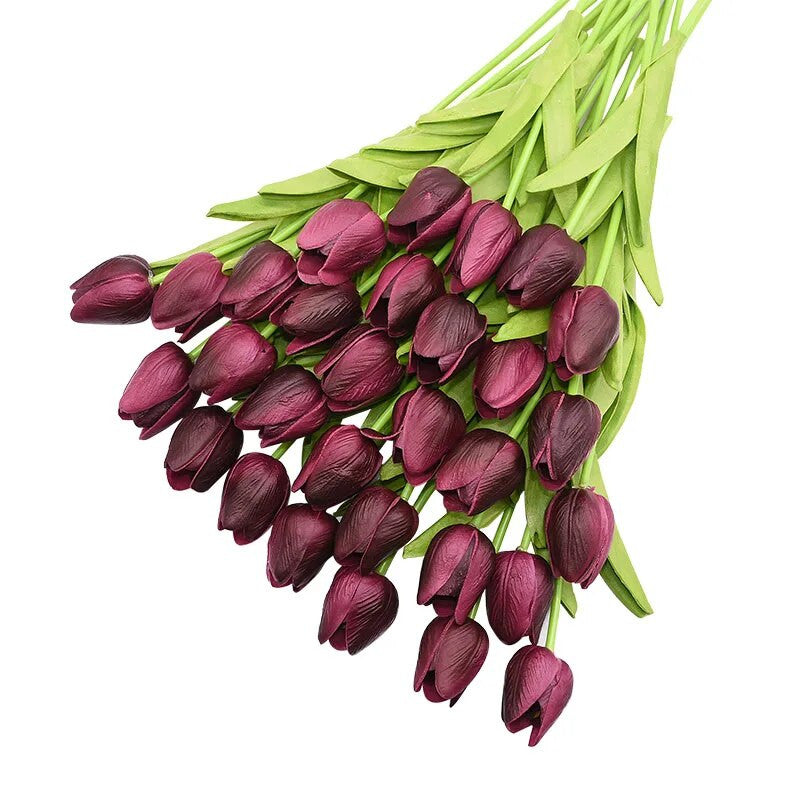 31Pcs Artificial Tulips