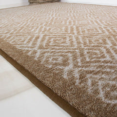 Brown Geo Runner Rug