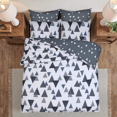 100% Cotton Snow Mountain Reversible Duvet Set