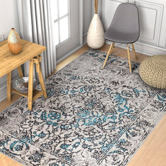 Blue Sarouk Rug (160cm x 220cm)