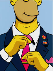 President Homer Canvas