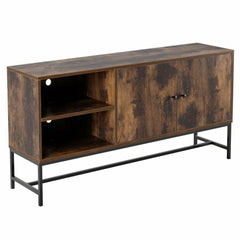 Double Door Rustic TV Unit