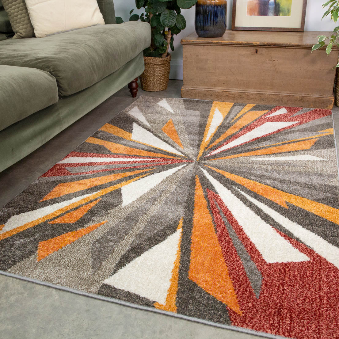 Orange Autumn Rug