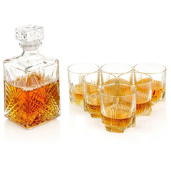 Italian Whisky Decanter & Glasses Set