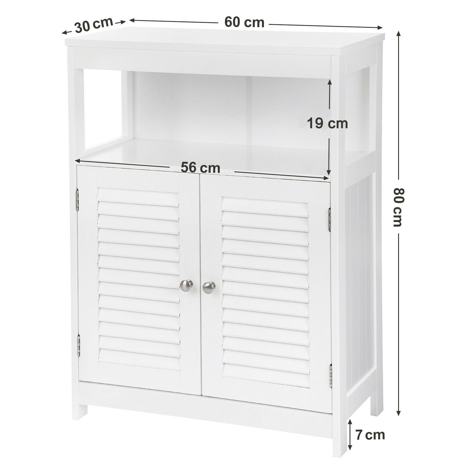 Double Shutter Bathroom Cabinet