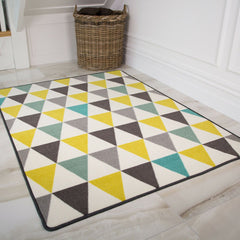 Teal Oxford Diamonds Rug