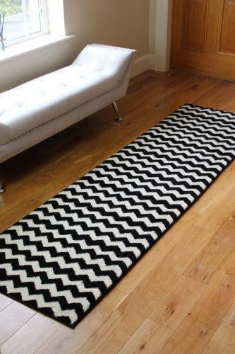 Black & White Chevron Rug