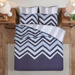 100% Cotton Zig Zag Duvet Set