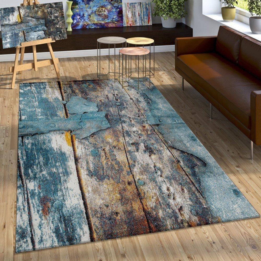 Abstract Wooden Styled Rug