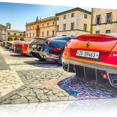 The Ferrari Row Canvas