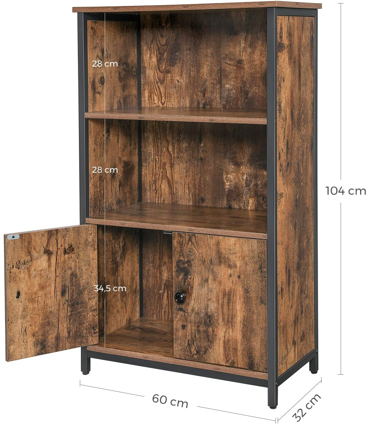 Rustic Brown Cambridge Cabinet